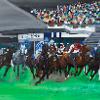 Claudia Abdelghafar Horse race, Oil on canvas, 83 x 103 x 3 cm Price: 2100 euros